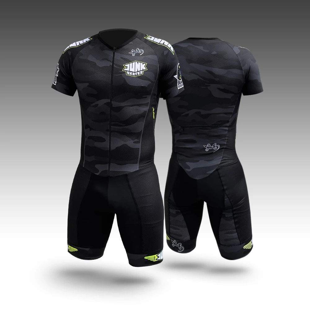 Cycling Gear Jersey - Mans Roller Skating Cycling Jersey Triathlon