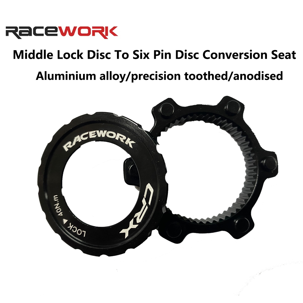Cycle Zone - RACEWORK Centerlock To 6-Hole Adapter For