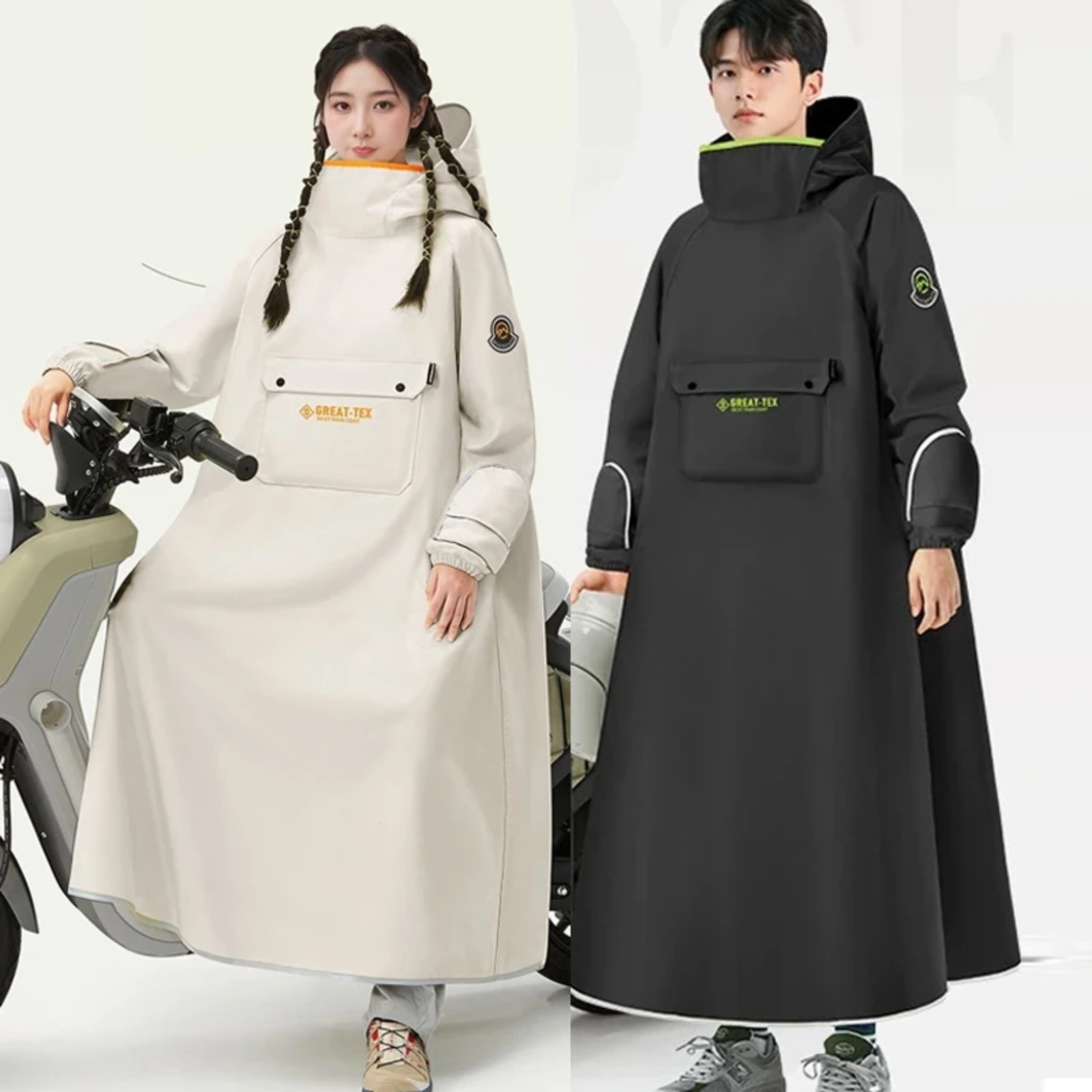 Cycling Gear For Rain - Waterproof Rain Poncho Cycling Raincoat Motorcycle