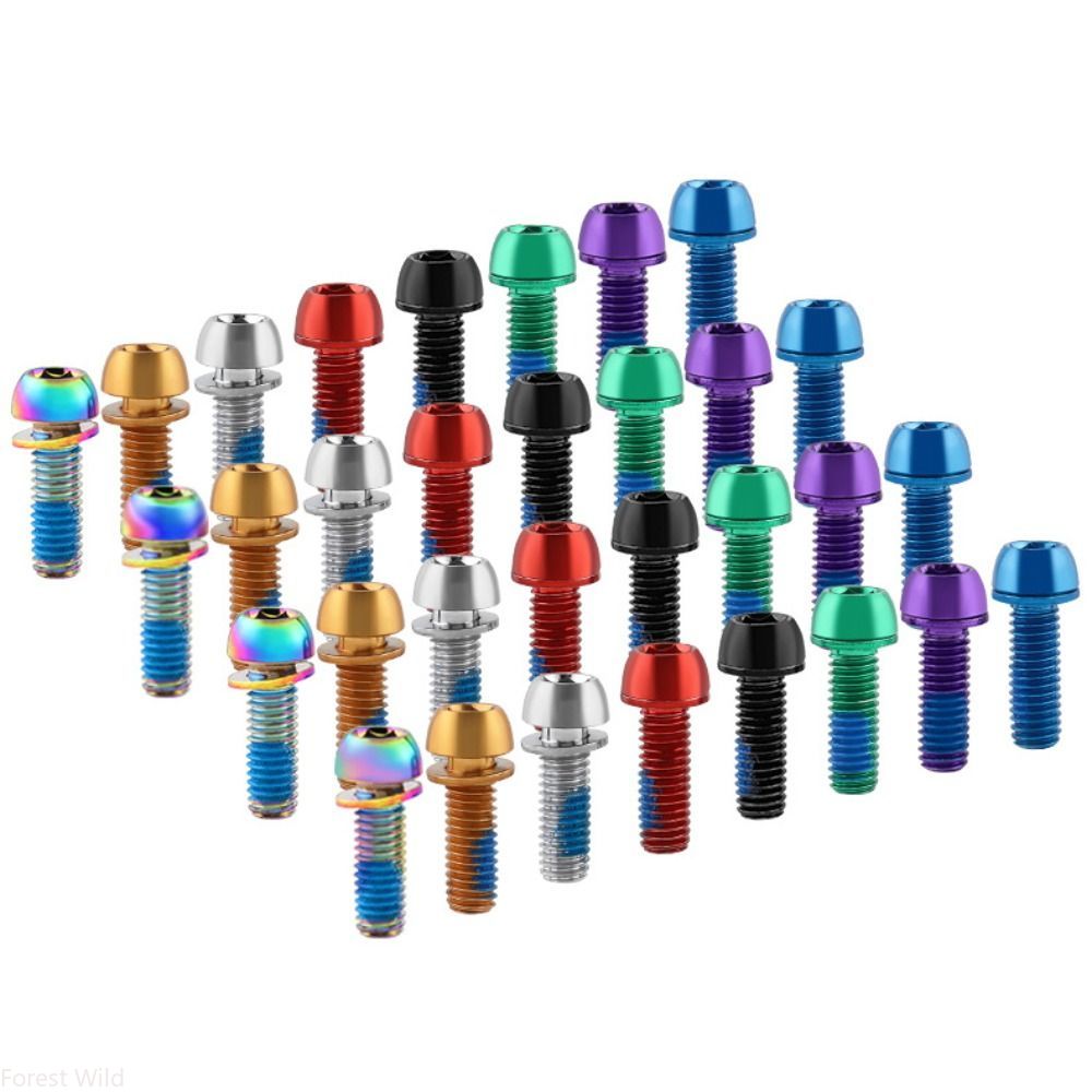 Bike Stem Riser - Titanium Plated Stainless Steel M6 Bicycle