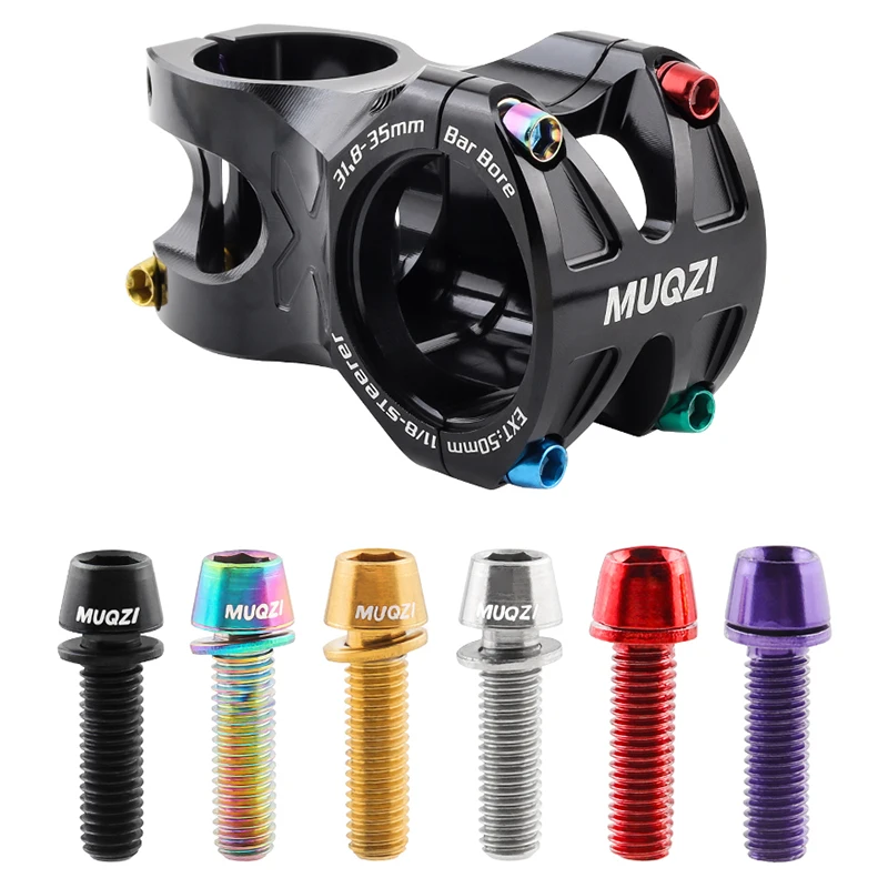 MUQZI 6pcs Stem Bolts M5x17mm  - огляд і ціна Bike Stem Riser