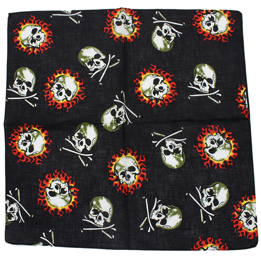 Skull Bandana Square Scarf 100 - огляд і ціна Cycle Zone
